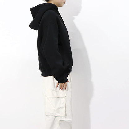 Alexander Wang フーディ パーカー ブラック ロゴ 裏起毛