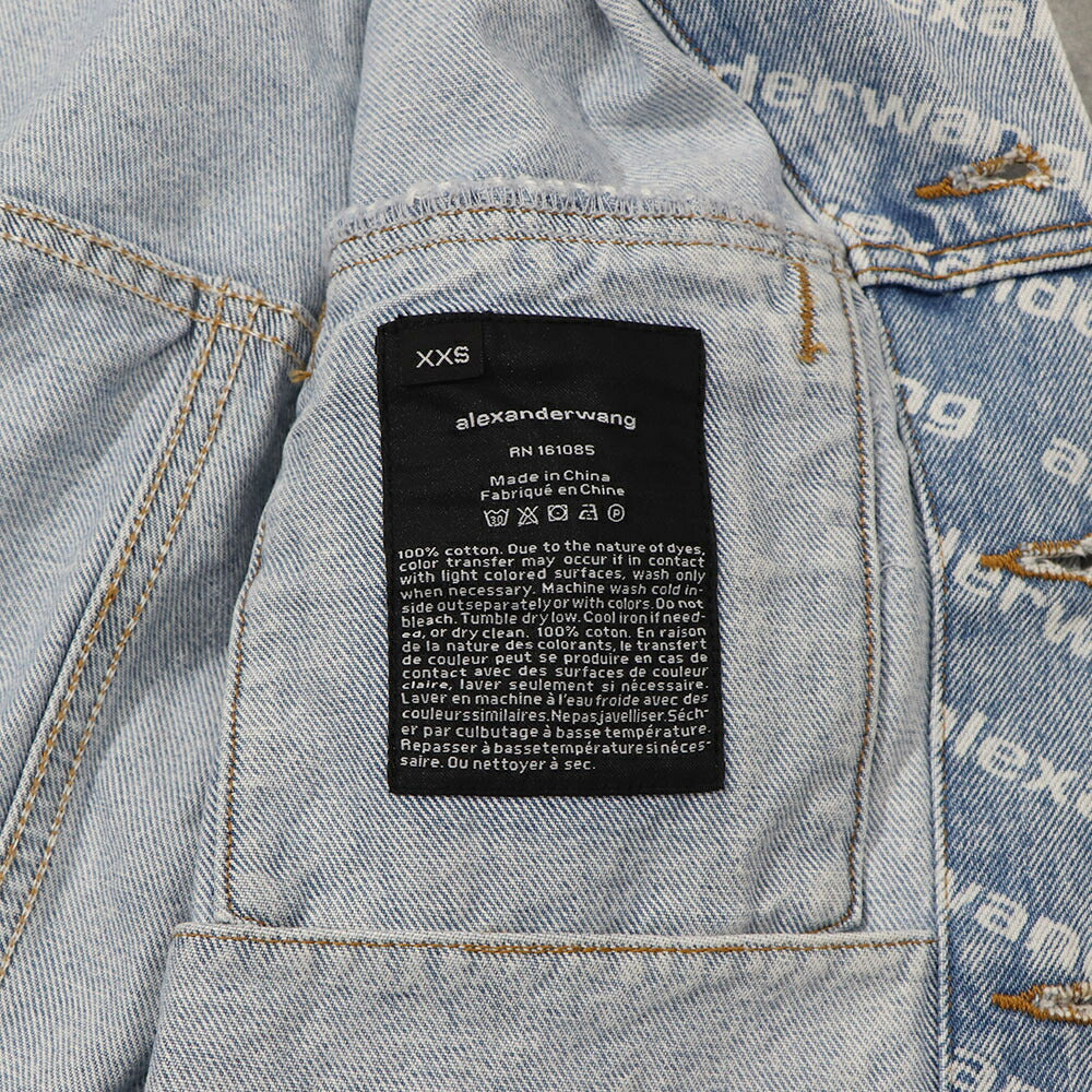 alexander Wang デニムジャケット フォーリングバック 総柄
