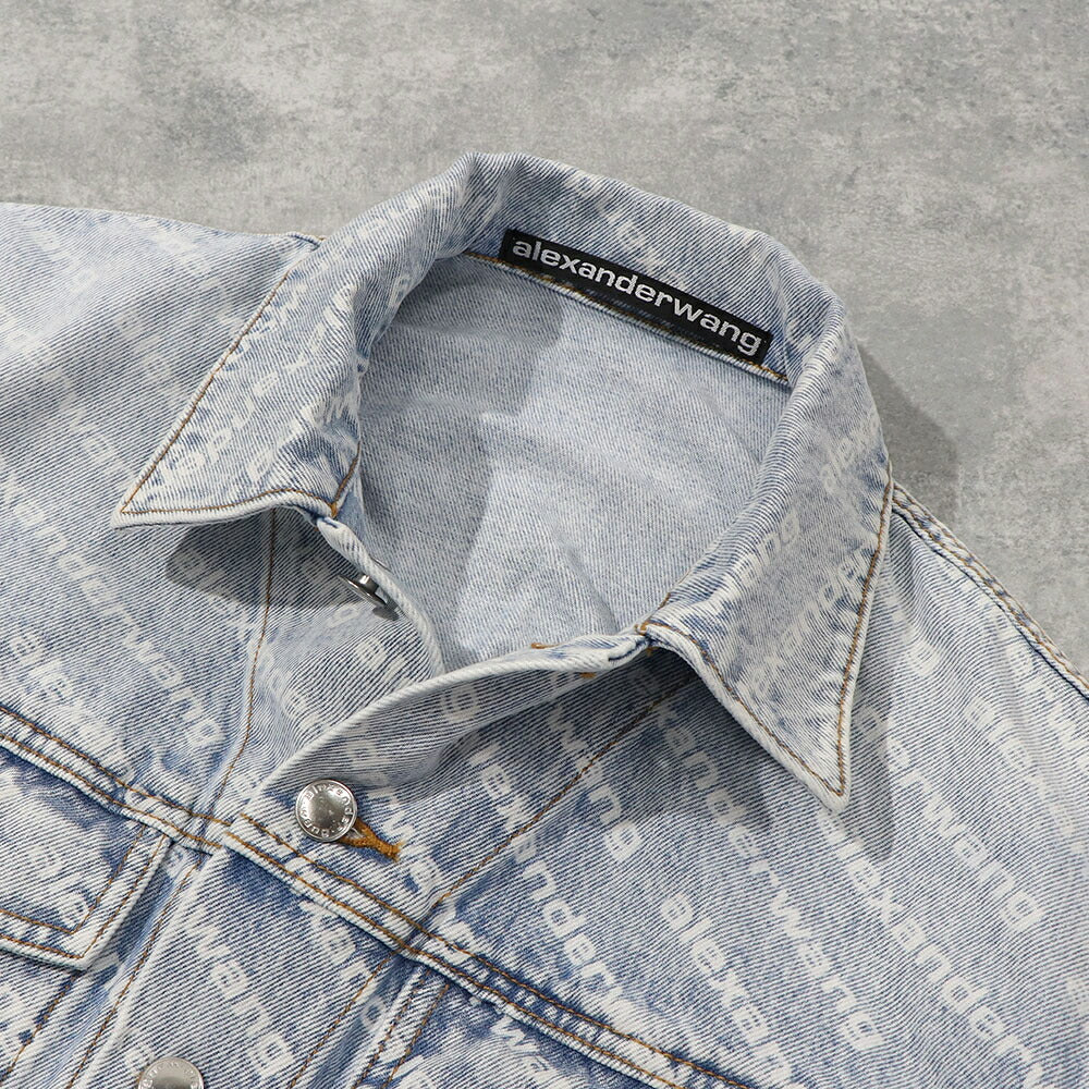 alexander Wang デニムジャケット フォーリングバック 総柄