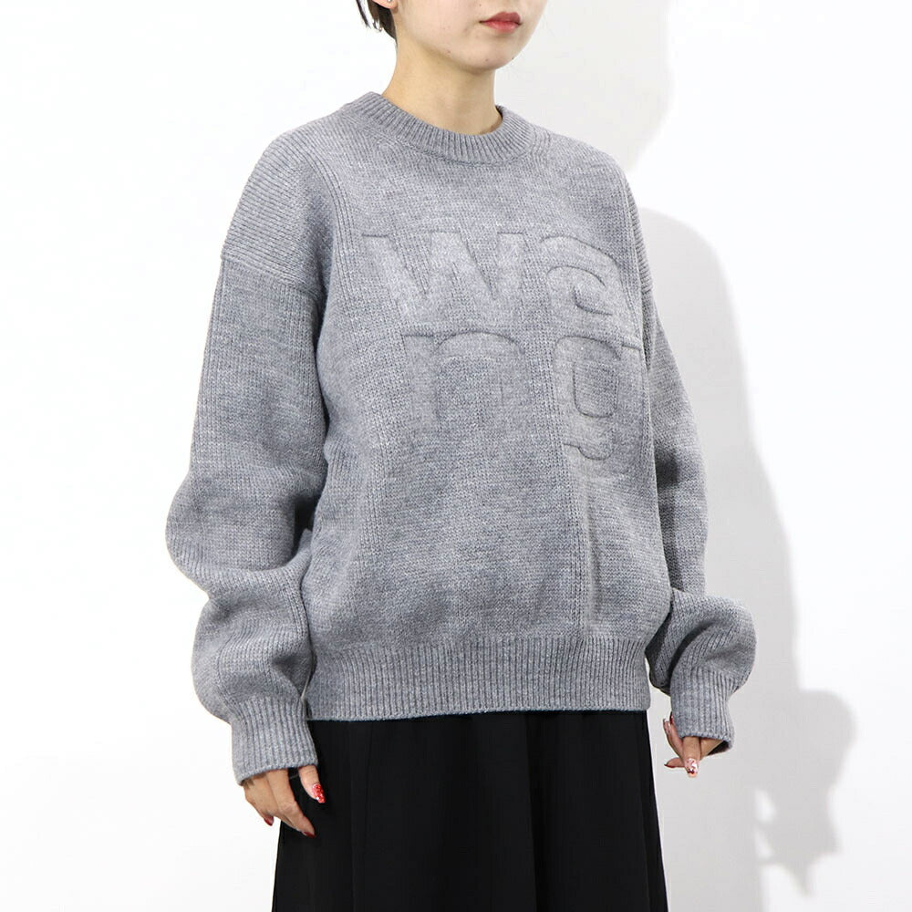 Alexander Wang ロゴ ニット グレー オーバーサイズ