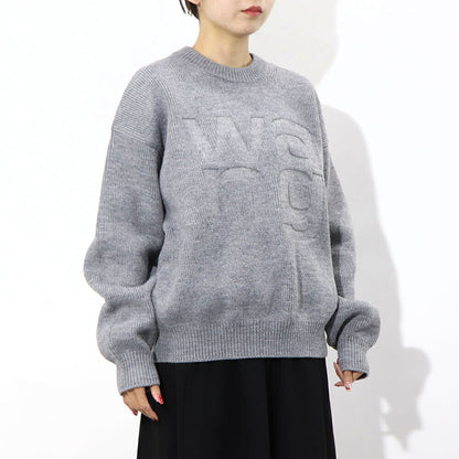Alexander Wang ロゴ ニット グレー オーバーサイズ