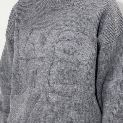 Alexander Wang ロゴ ニット グレー オーバーサイズ
