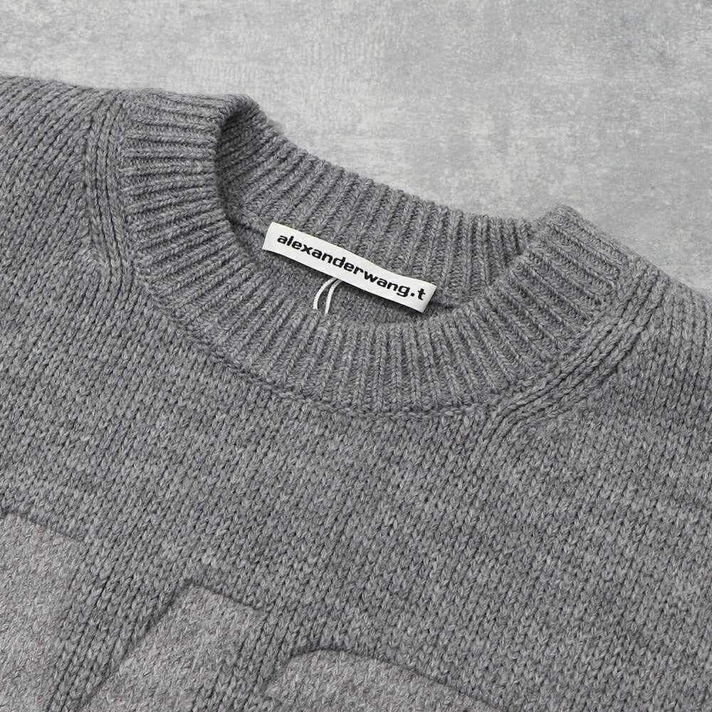 Alexander Wang ロゴ ニット グレー オーバーサイズ