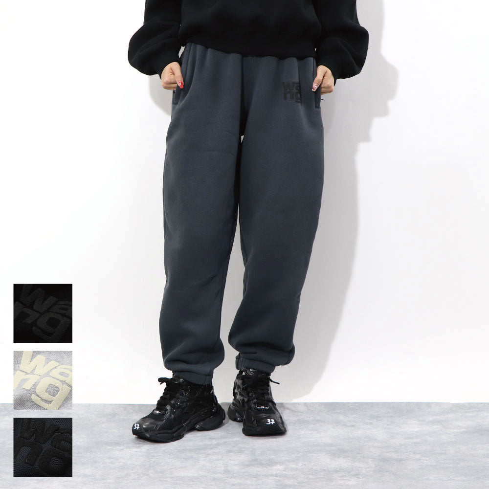 Alexander Wang スウェットパンツ 裏起毛 ロゴ