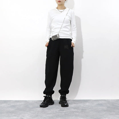Alexander Wang スウェットパンツ 裏起毛 ロゴ