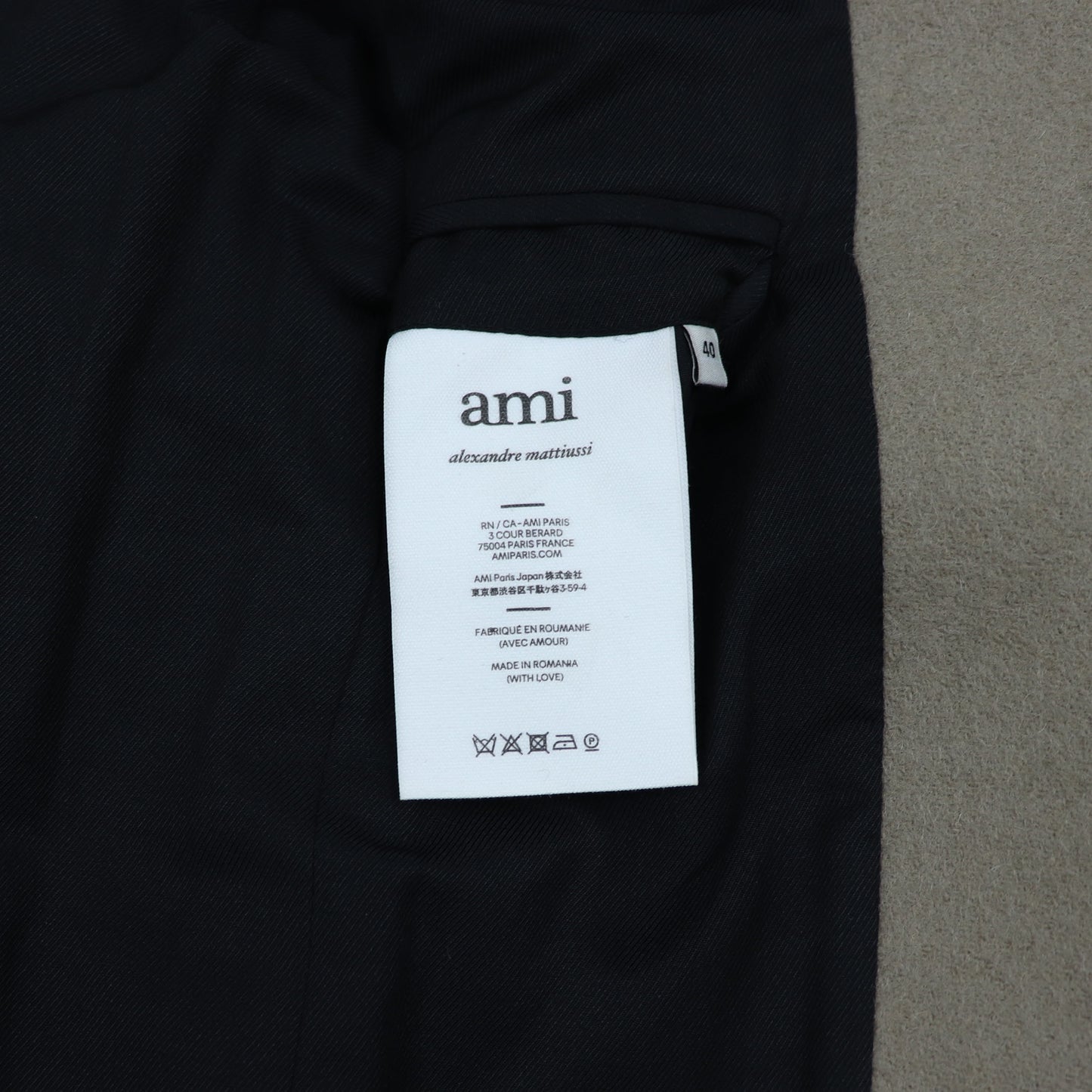 アミパリス AMI PARIS UCO301.259 250 コート 250 メンズ  新品