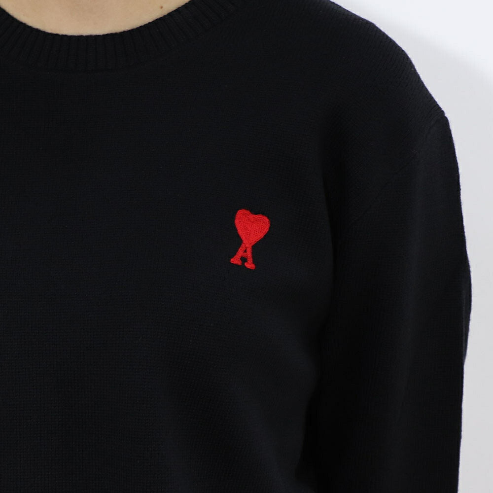 AMI PARIS ニット ブラック セーター BFHKS001.001