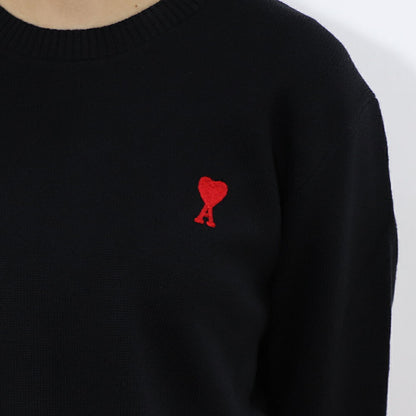 AMI PARIS ニット ブラック セーター BFHKS001.001