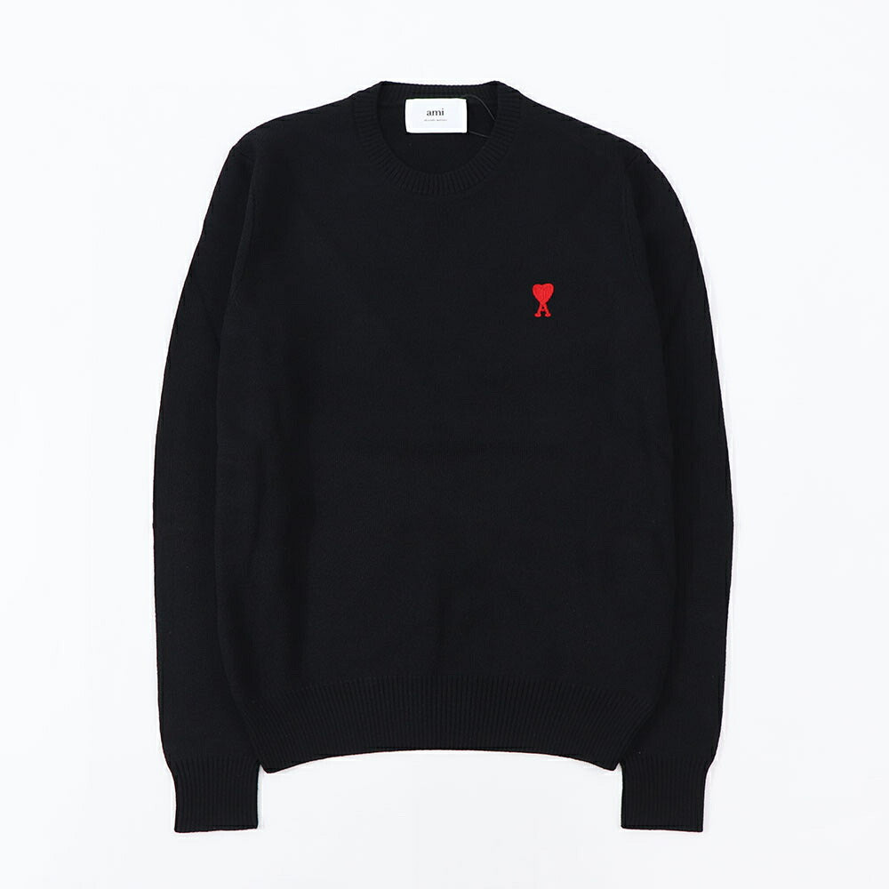 AMI PARIS ニット ブラック セーター BFHKS001.001