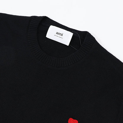 AMI PARIS ニット ブラック セーター BFHKS001.001