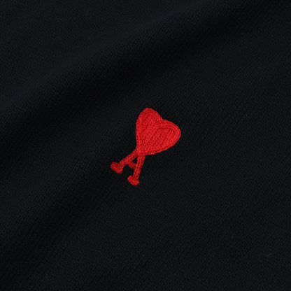 AMI PARIS ニット ブラック セーター BFHKS001.001