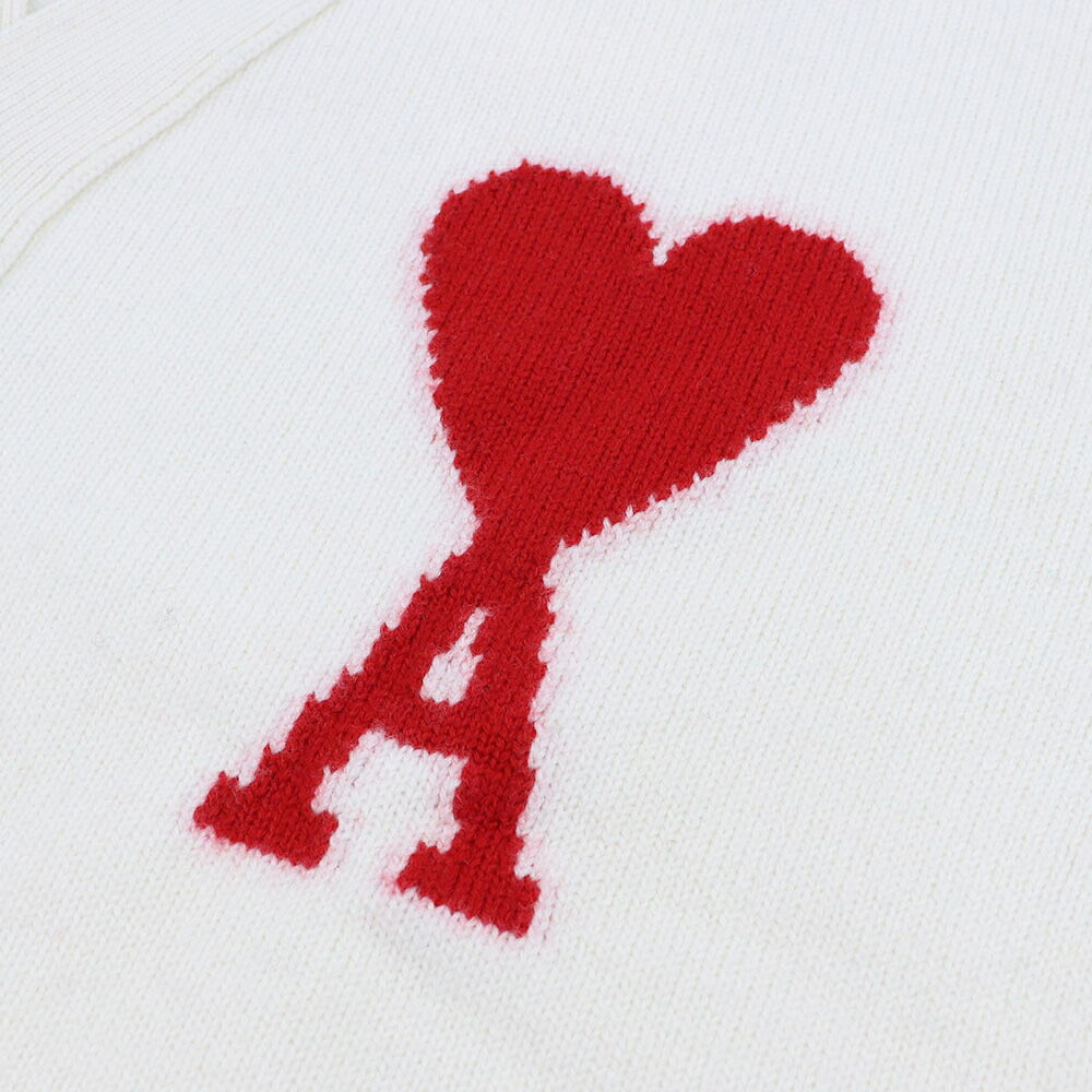 AMI PARIS アミ パリス メンズ トップス カーディガン BRIGHT WHITE 009 154 BFUKC002.018