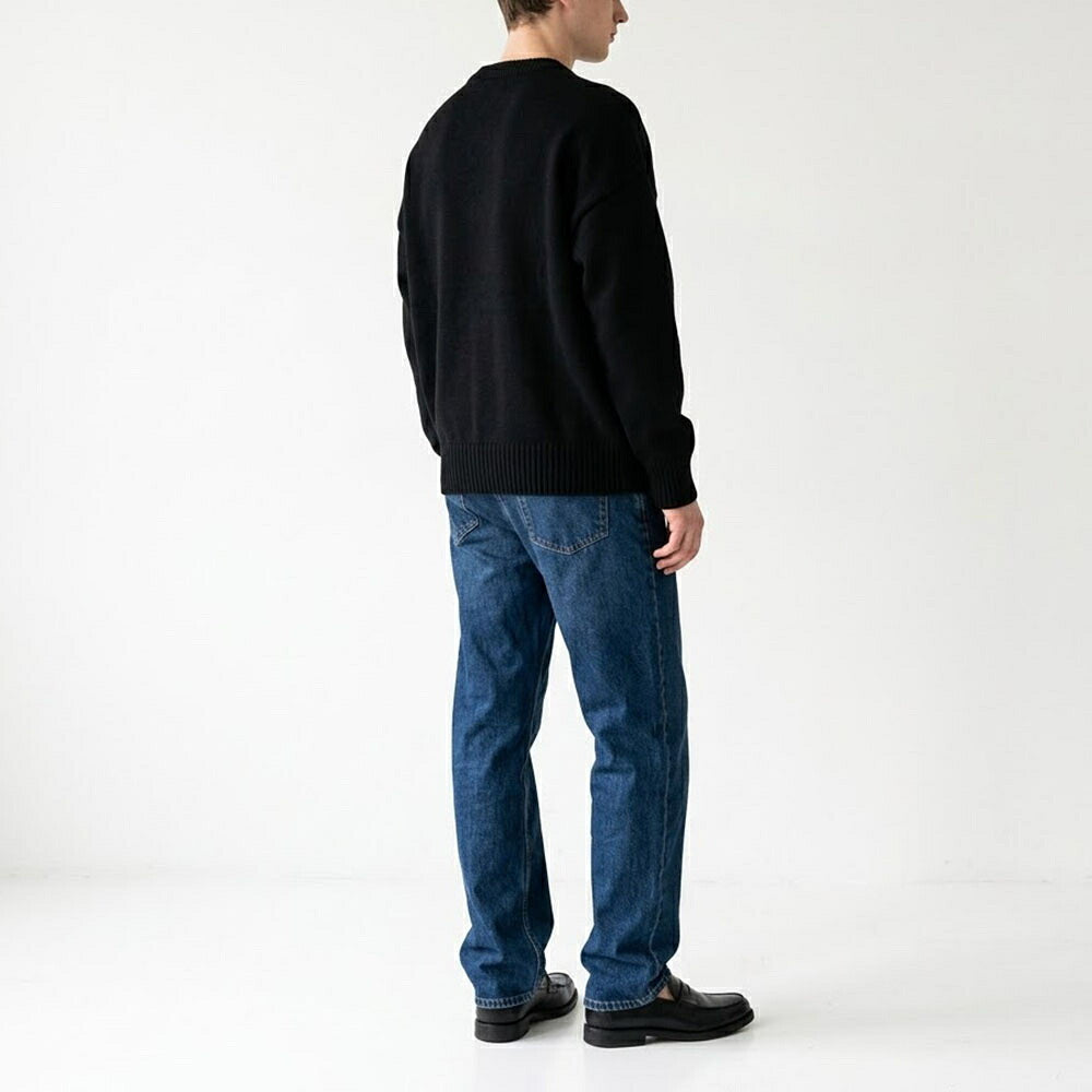 AMI PARIS アミ パリス メンズ トップス ニット BRIGHT WHITE 009 154 ハートロゴ オーバーサイズ BFUKS002.018
