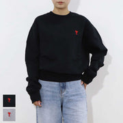 AMI PARIS スウェット・トレーナー ブラック GREY スウェット BFUSW001.730