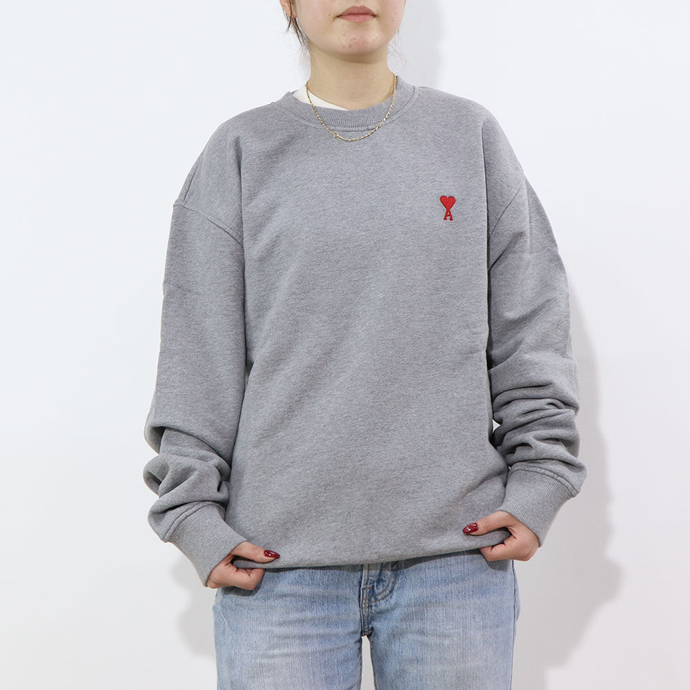 AMI PARIS スウェット・トレーナー ブラック GREY スウェット BFUSW001.730