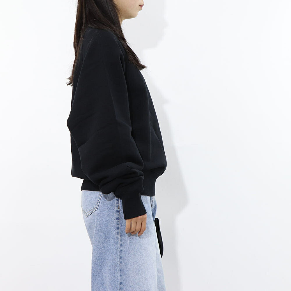 AMI PARIS スウェット RED AMI DE COEUR SSHIRT ブラック ロゴ 刺繍  BFUSW005.747