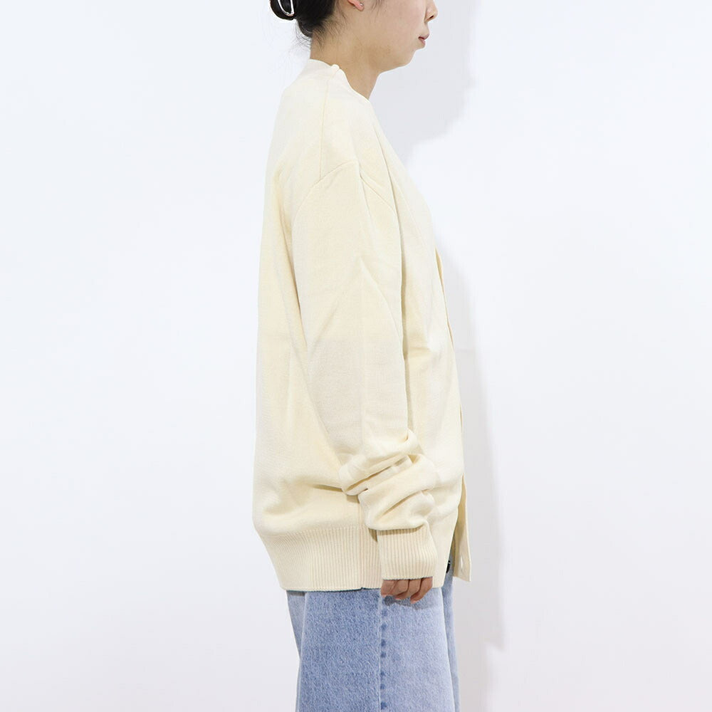 AMI PARIS カーディガン SMALL RED AMI DE COEUR CARDIGAN オフホワイト HKC001.001