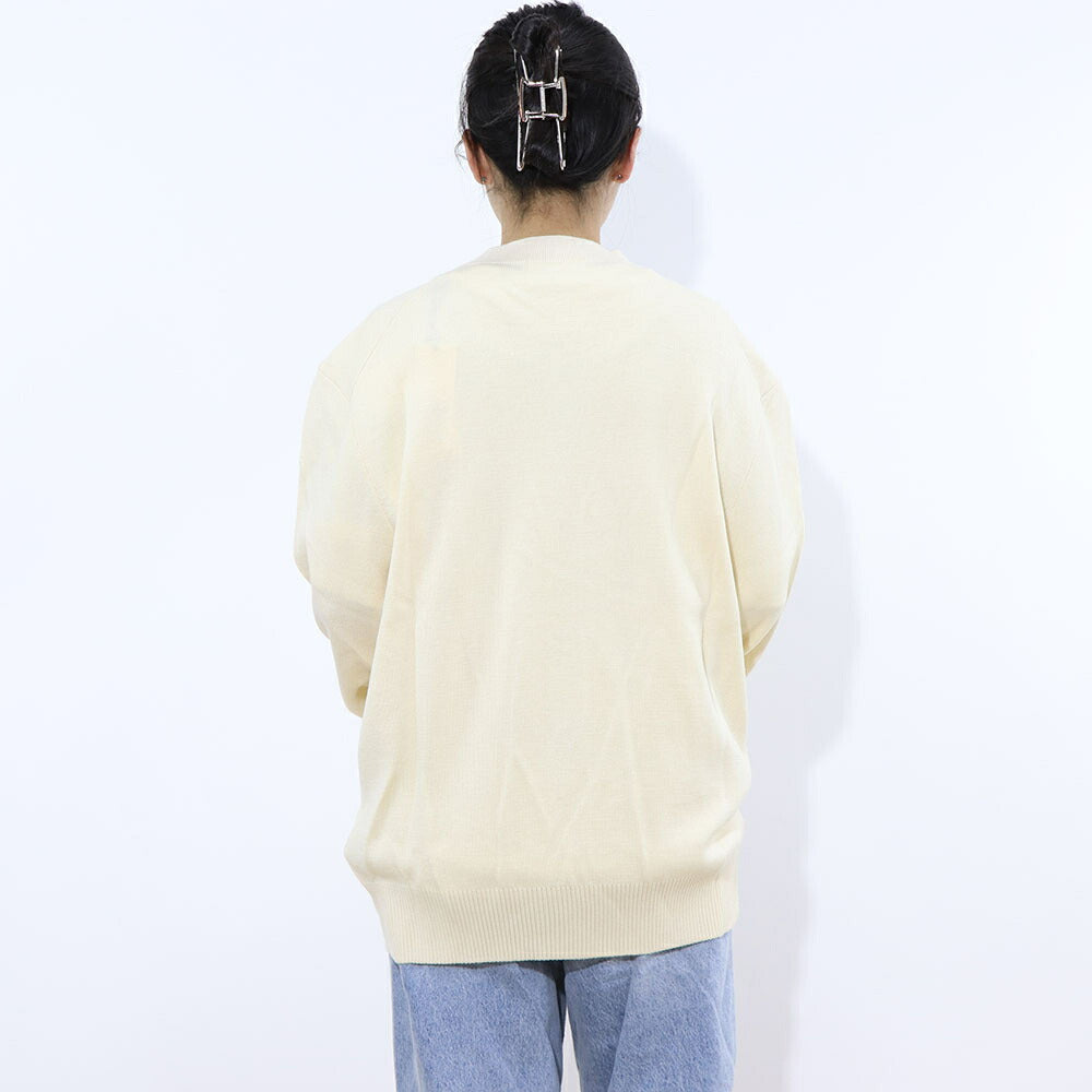 AMI PARIS カーディガン SMALL RED AMI DE COEUR CARDIGAN オフホワイト HKC001.001