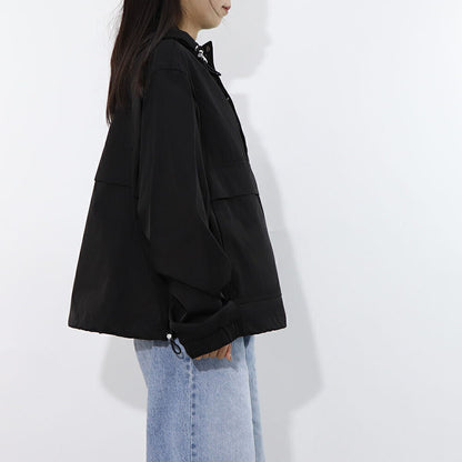 AMI PARIS スウェット  ブラック ナイロン コットン UJK101.PA0007