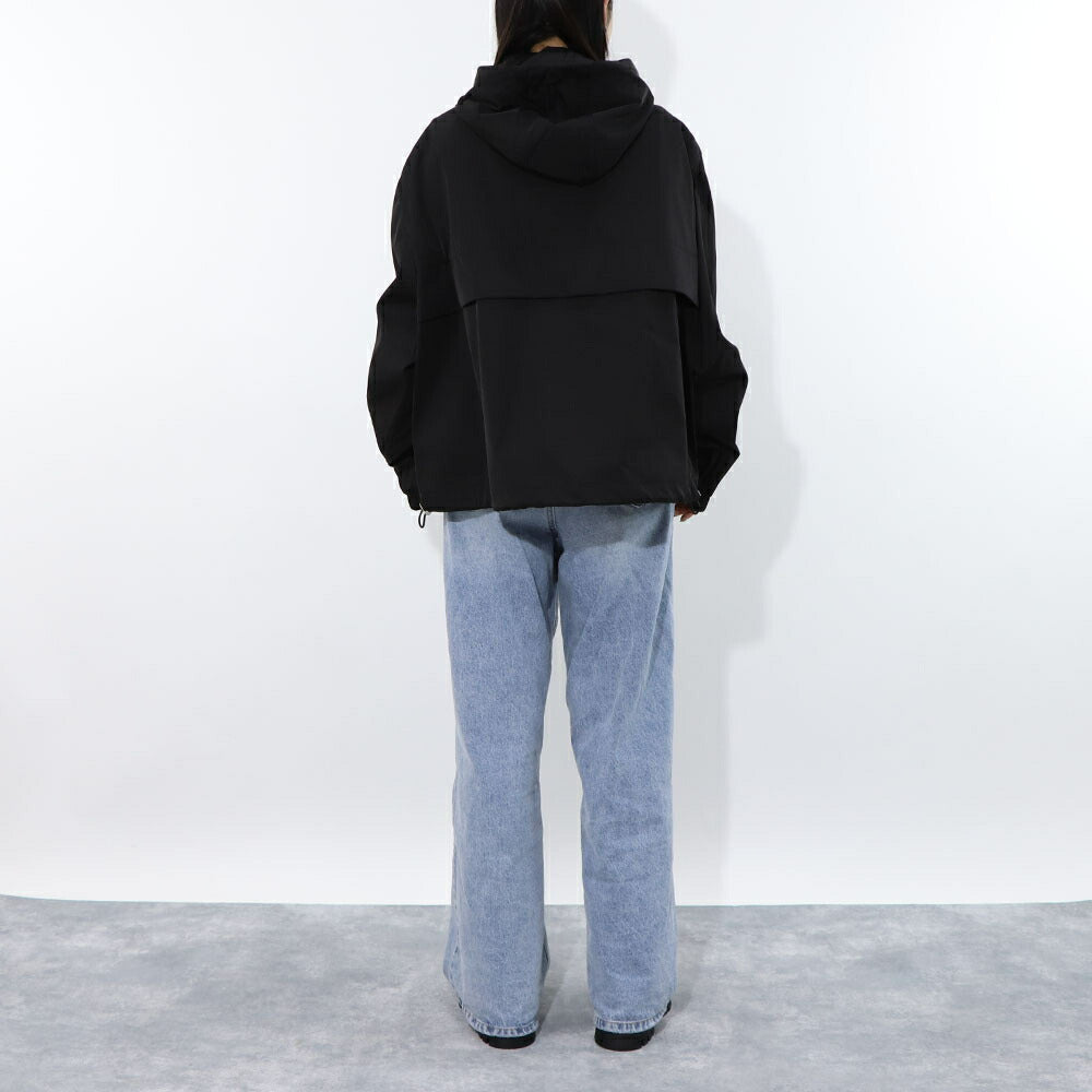 AMI PARIS スウェット  ブラック ナイロン コットン UJK101.PA0007