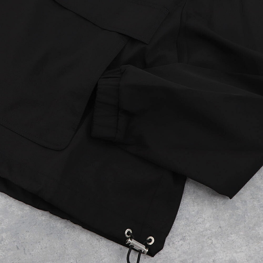 AMI PARIS スウェット  ブラック ナイロン コットン UJK101.PA0007