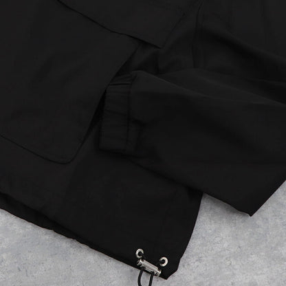 AMI PARIS スウェット  ブラック ナイロン コットン UJK101.PA0007