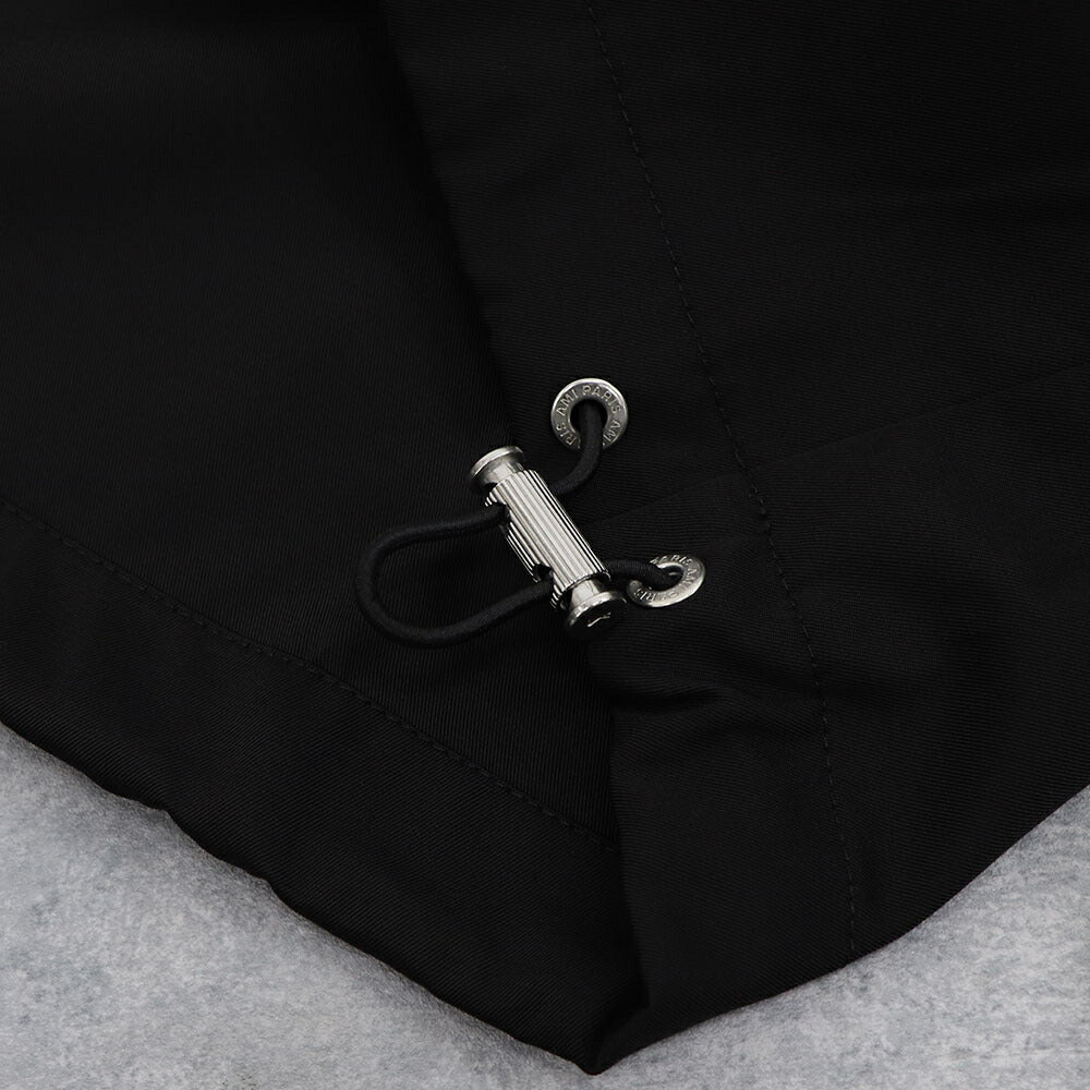 AMI PARIS スウェット  ブラック ナイロン コットン UJK101.PA0007