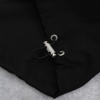 AMI PARIS スウェット  ブラック ナイロン コットン UJK101.PA0007