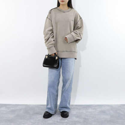 AMI PARIS スウェット グレー クリーム アイボリー ブルー コットン ロゴ USW016.JE0052