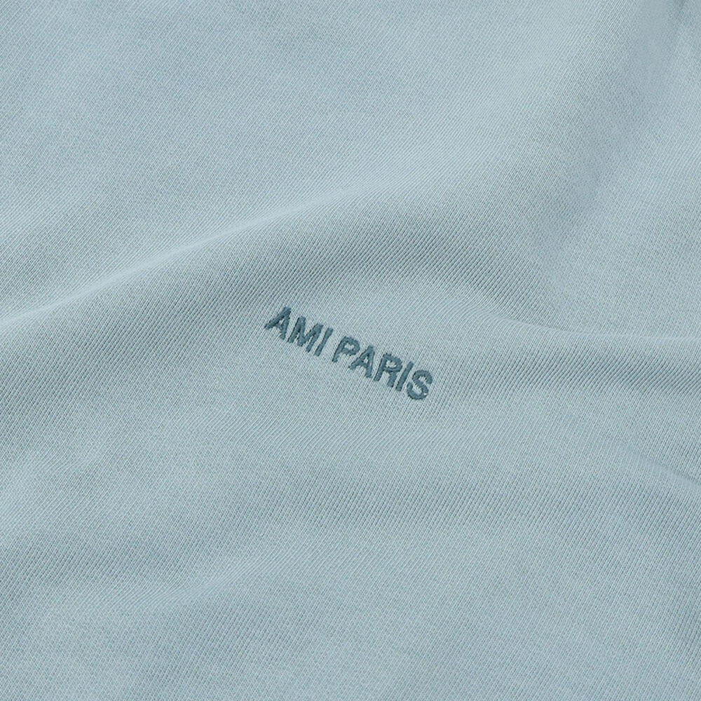 AMI PARIS スウェット グレー クリーム アイボリー ブルー コットン ロゴ USW016.JE0052