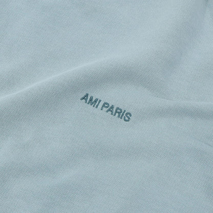 AMI PARIS スウェット グレー クリーム アイボリー ブルー コットン ロゴ USW016.JE0052