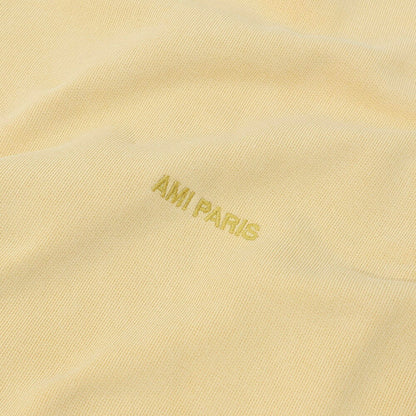 AMI PARIS スウェット グレー クリーム アイボリー ブルー コットン ロゴ USW016.JE0052