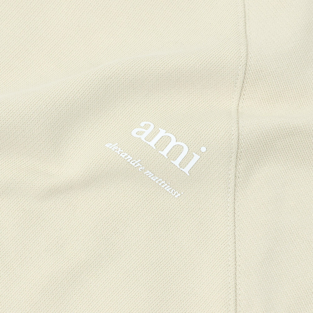 AMI PARIS スウェット ブラック クリーム グレー ロゴプリント  シンプル USW024.747