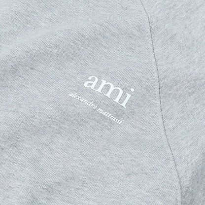 AMI PARIS スウェット ブラック クリーム グレー ロゴプリント  シンプル USW024.747