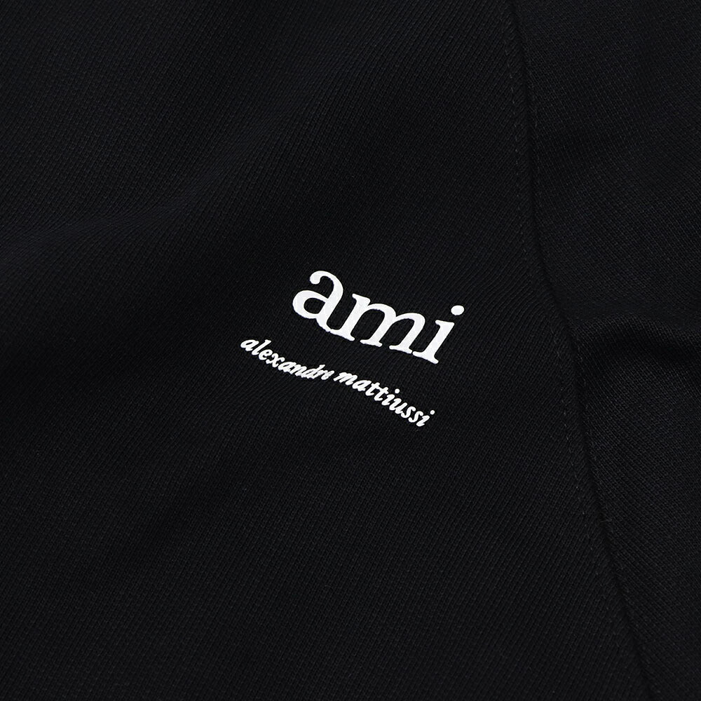AMI PARIS スウェット ブラック クリーム グレー ロゴプリント  シンプル USW024.747