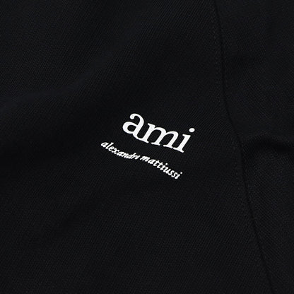 AMI PARIS スウェット ブラック クリーム グレー ロゴプリント  シンプル USW024.747
