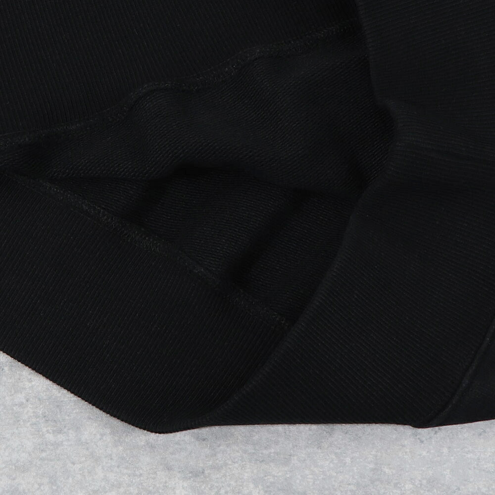 AMI PARIS スウェット ブラック ブルー系 コットン ハートロゴ 刺繍  シンプル USW040.JE0091