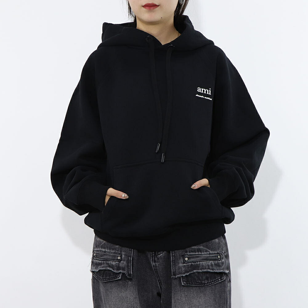 AMI PARIS スウェット ブラック グレー ハートロゴ USW224.747