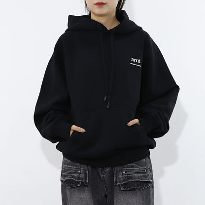 AMI PARIS スウェット ブラック グレー ハートロゴ USW224.747