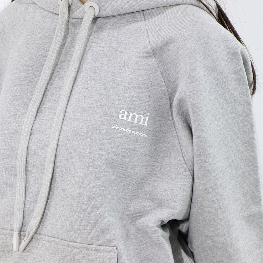 AMI PARIS スウェット ブラック グレー ハートロゴ USW224.747