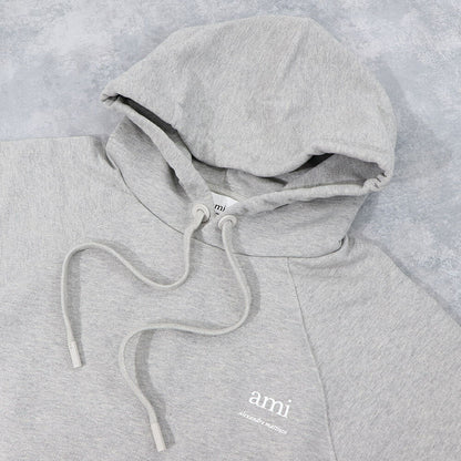 AMI PARIS スウェット ブラック グレー ハートロゴ USW224.747