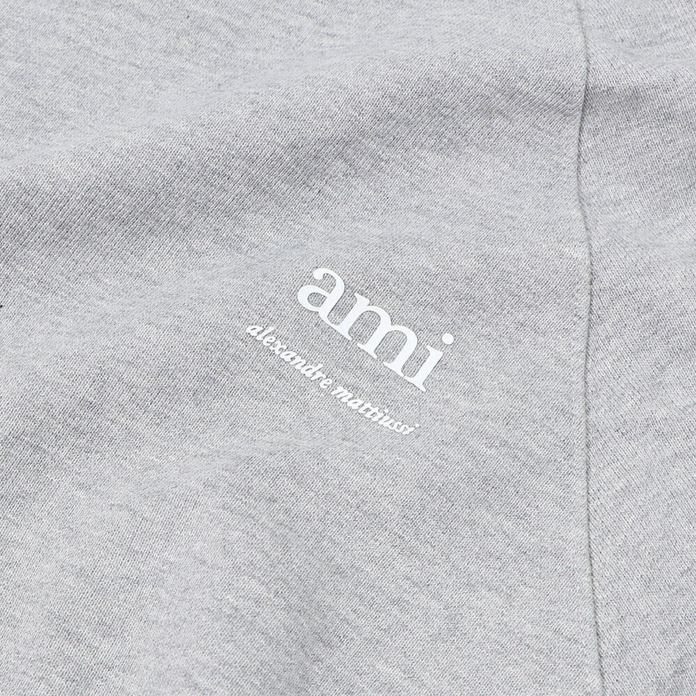 AMI PARIS スウェット ブラック グレー ハートロゴ USW224.747