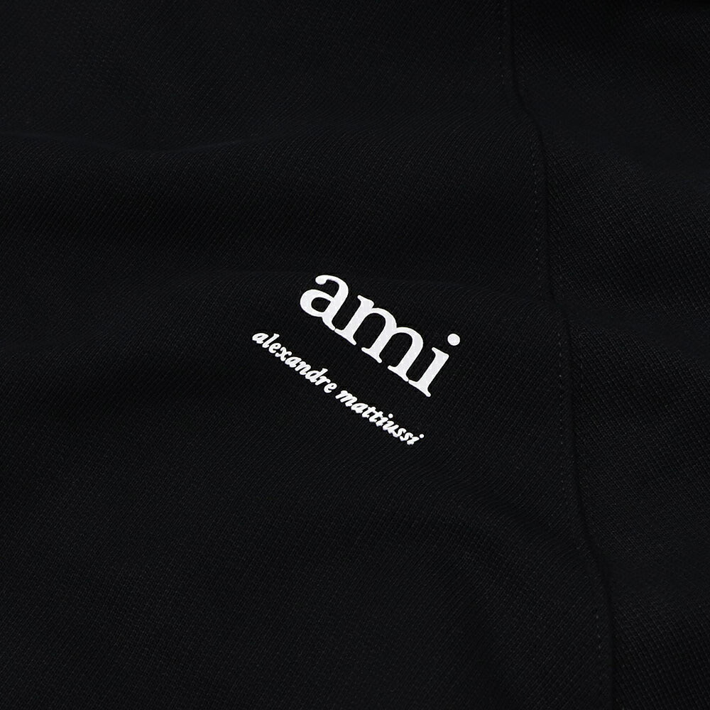 AMI PARIS スウェット ブラック グレー ハートロゴ USW224.747