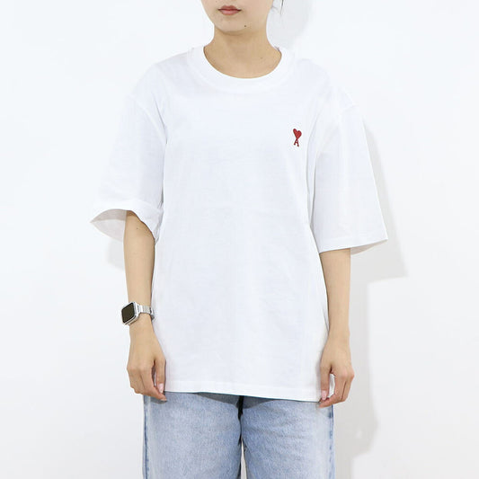 AMI PARIS Tシャツ ホワイト   半袖 BFUTS005.726