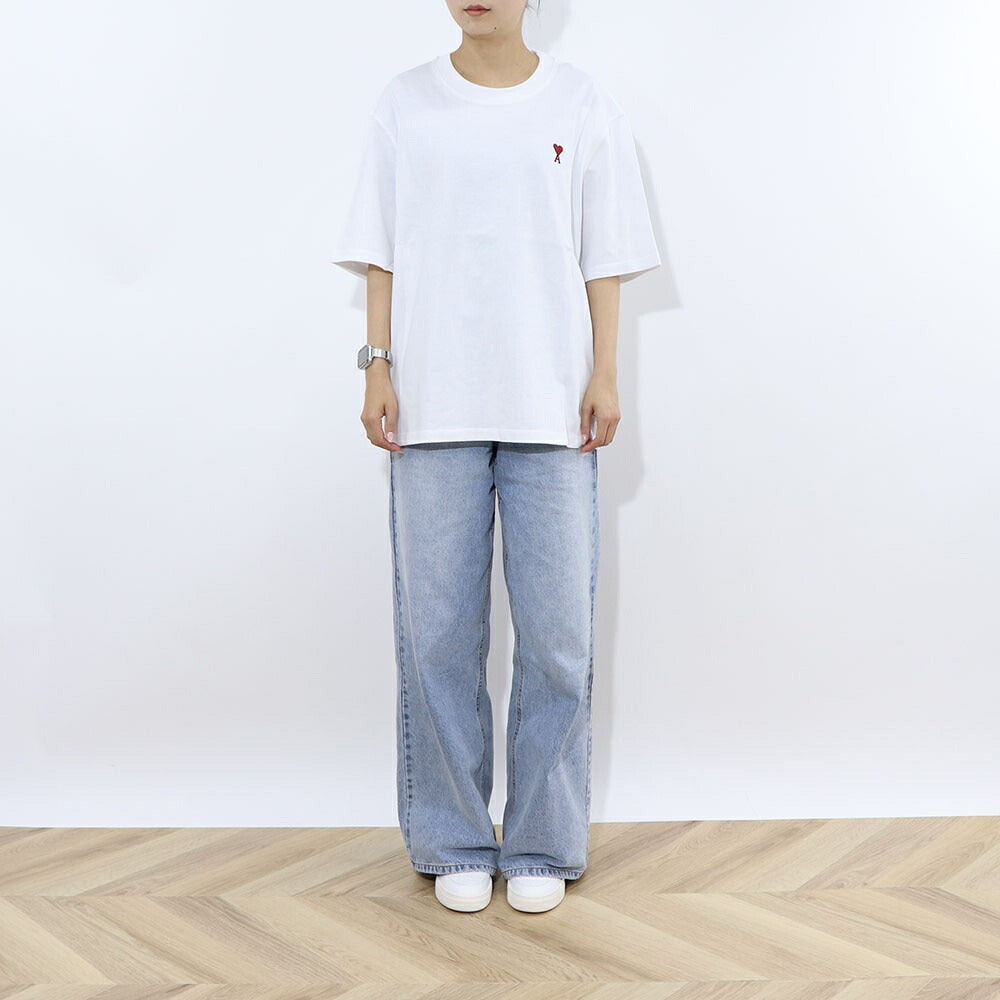 AMI PARIS Tシャツ ホワイト   半袖 BFUTS005.726
