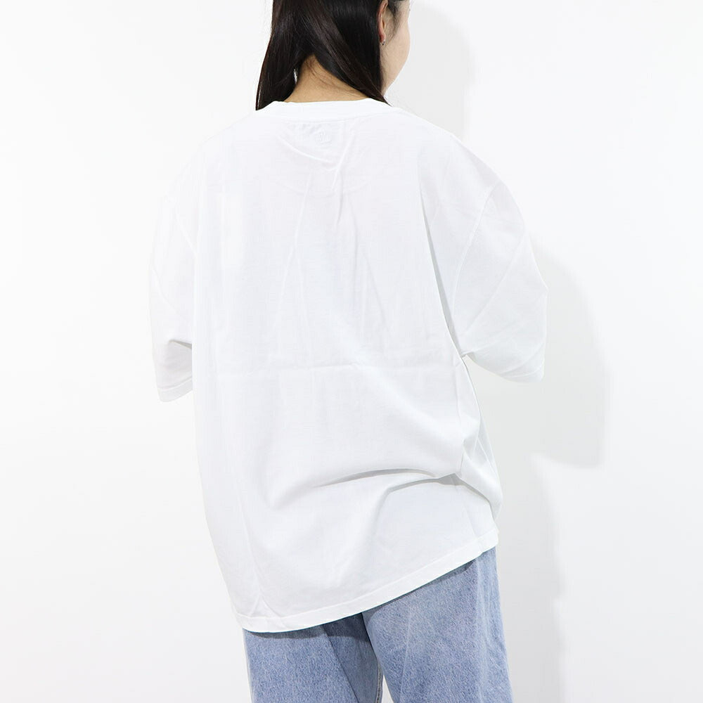 AMI PARIS Tシャツ ホワイト ハートロゴ 刺繍 半袖 UTS040.JE0090