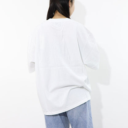 AMI PARIS Tシャツ ホワイト ハートロゴ 刺繍 半袖 UTS040.JE0090