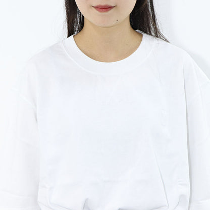 AMI PARIS Tシャツ ホワイト ハートロゴ 刺繍 半袖 UTS040.JE0090