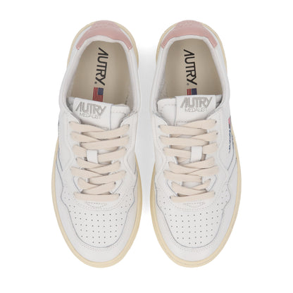 オートリ― ローカットスニーカー  ホワイト ピンク