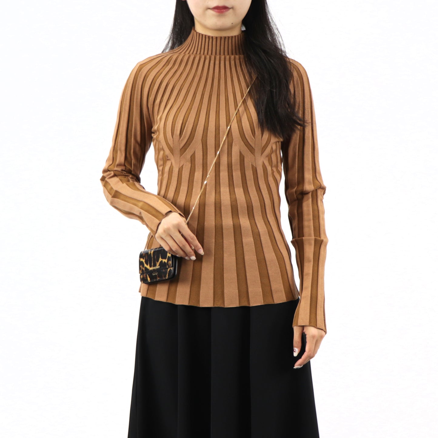 バーバリー ニット 8023921A4572 ブラウン タートルネック